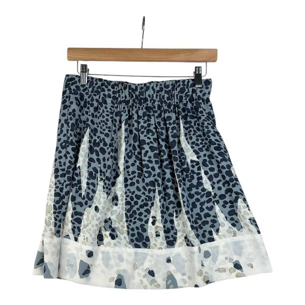 Cabi Bella Short Leopard Print Skirt size Medium Green